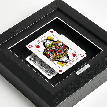 Best Grandma Personalised Queen Playing Card Gift Frame, 2 of 12