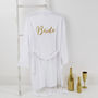 Bride Hen Party Pink Or White Wedding Day Dressing Gown, thumbnail 2 of 3
