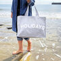 Personalised Slogan Holiday Oversized Beach Bag, thumbnail 2 of 7