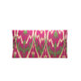 Ivy Leaf Silk Suzani Cushion Double Sided Ikat, thumbnail 3 of 4