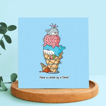 Whale Birthday Card | Cute Greetings Card, 5 of 5