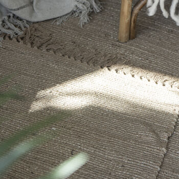 Jute And Cotton Rug, 2 of 3