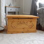 Solid Pine British Made Personalised Toy Box, thumbnail 7 of 12