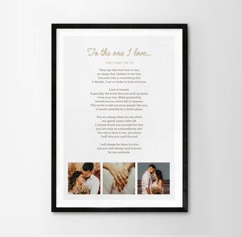 Use Your Own Wedding Photo Collage Print, 7 of 8