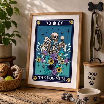 Tarot Dog Mum Print Gift, 3 of 9