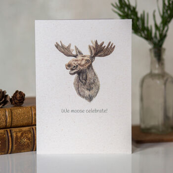 Wildlife Conservation Moose Congratulations Card, 2 of 4