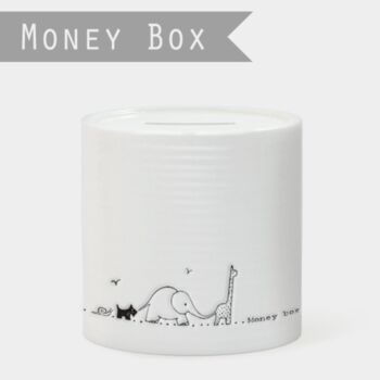 East Of India Porcelain Money Box Nursery Animals, 2 of 2