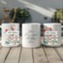 Personalised Family North Pole Four Names Christmas Mug, thumbnail 2 of 2