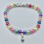 Personalised Heart Charm Bracelet, Star Name Bracelet, thumbnail 5 of 12