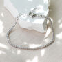 Personalised Silver Cubic Zirconia Tennis Bracelet, thumbnail 2 of 4