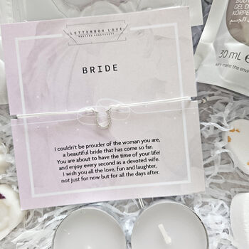 Bride To Be Relaxation Pamper Gift Box – Luxury Pre Wedding Self Care Gift, 2 of 8