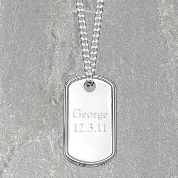 Sterling Silver Dog Tag, 7 of 8