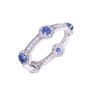 Sapphire Gemstone 925 Sterling Silver Stacking Ring, thumbnail 3 of 5