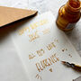 Personalised Gold Detail Birthday Card, thumbnail 5 of 5