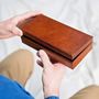 Personalised Leather Cufflink Box Two Colours, thumbnail 4 of 11