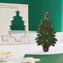 Pop Out Wooden Christmas Tree Card, thumbnail 3 of 8