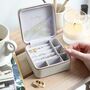 Personalised 'Your Drawing' Square Travel Jewellery Box, thumbnail 5 of 7