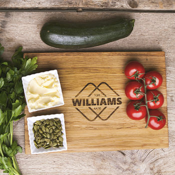 Harmony Persnalised Oak Chopping Serving Board, 4 of 6