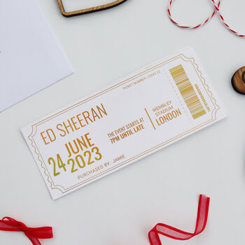 Special Event Gold Foil Gift Ticket, 10 of 12