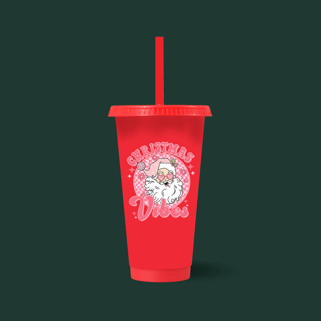 Red Christmas Cold Cup By Shindigg | notonthehighstreet.com