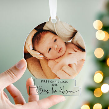 Baby's First Christmas Photo Ornament 2025, 6 of 11