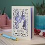 Personalised Papercut Cat Birthday Card, thumbnail 3 of 7