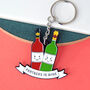 'Partners In Wine' Friendship Keyring, thumbnail 1 of 3