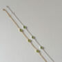 Minimalist Peridot Chain Bracelet, thumbnail 4 of 4