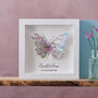 Personalised 3D Map Butterfly Framed Print, thumbnail 2 of 7