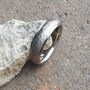 Personalised Titanium Wedding Ring Brushed Texture, thumbnail 2 of 10