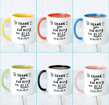 'Thank You For Being The Best Teacher' Mug, 3 of 12