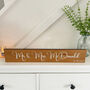 Wooden Wedding Sign Mr And Mrs Keepsake Decoration, thumbnail 7 of 8