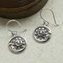 Sterling Silver Sun And Moon Dangly Earrings, thumbnail 3 of 6