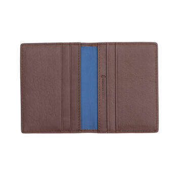 Small Leather Card Holder Wallet Colourful Personalised Gift, 7 of 10