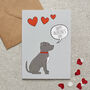 Staffie Valentine’s Card – From Or To Your Favourite Dog, thumbnail 1 of 11
