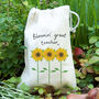 Sunflowers Teacher Gift Bag With Sunflower Seeds, thumbnail 1 of 2