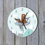 Woodland Bear And Dachshund Clock, thumbnail 1 of 6