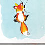 Fox Illustrated 50th Birthday Card, thumbnail 2 of 7