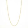 Waterproof Gold Plated Chain Necklace With White Dots, thumbnail 2 of 3