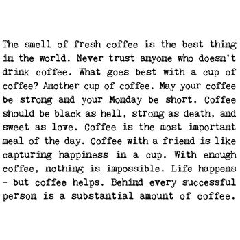 Coffeeholic Funny Coffee Quotes Card, 2 of 4