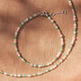 Pastel Semi Precious Beaded Bracelet Sterling Silver, thumbnail 1 of 2