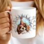 Personalised King Charles Spaniel Birthday Break Through Dog, thumbnail 7 of 8