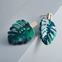 Monstera Leaf Earrings, thumbnail 1 of 3