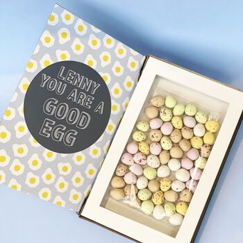 Personalised Good Egg Treat Letterbox Gift, 2 of 4