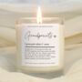 Grandparents Gift Grandparents Definition Scented Candle, thumbnail 1 of 6