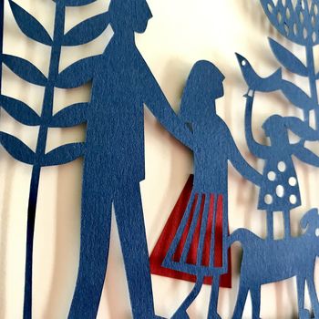 Personalised Family Limited Edition Papercut Artwork, 2 of 2