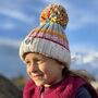 Kids Aurora Rib Knit Hat, thumbnail 2 of 3