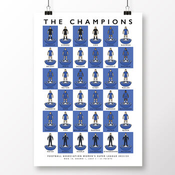 Chelsea Fc Women The Champions Squad 23/24 Poster, 2 of 7