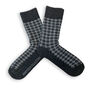 Classic Charcoal Grey Diamond Sustainable Bamboo Socks, thumbnail 2 of 2
