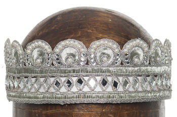 Silvie Silver Embellished Children's Crown, 2 of 4